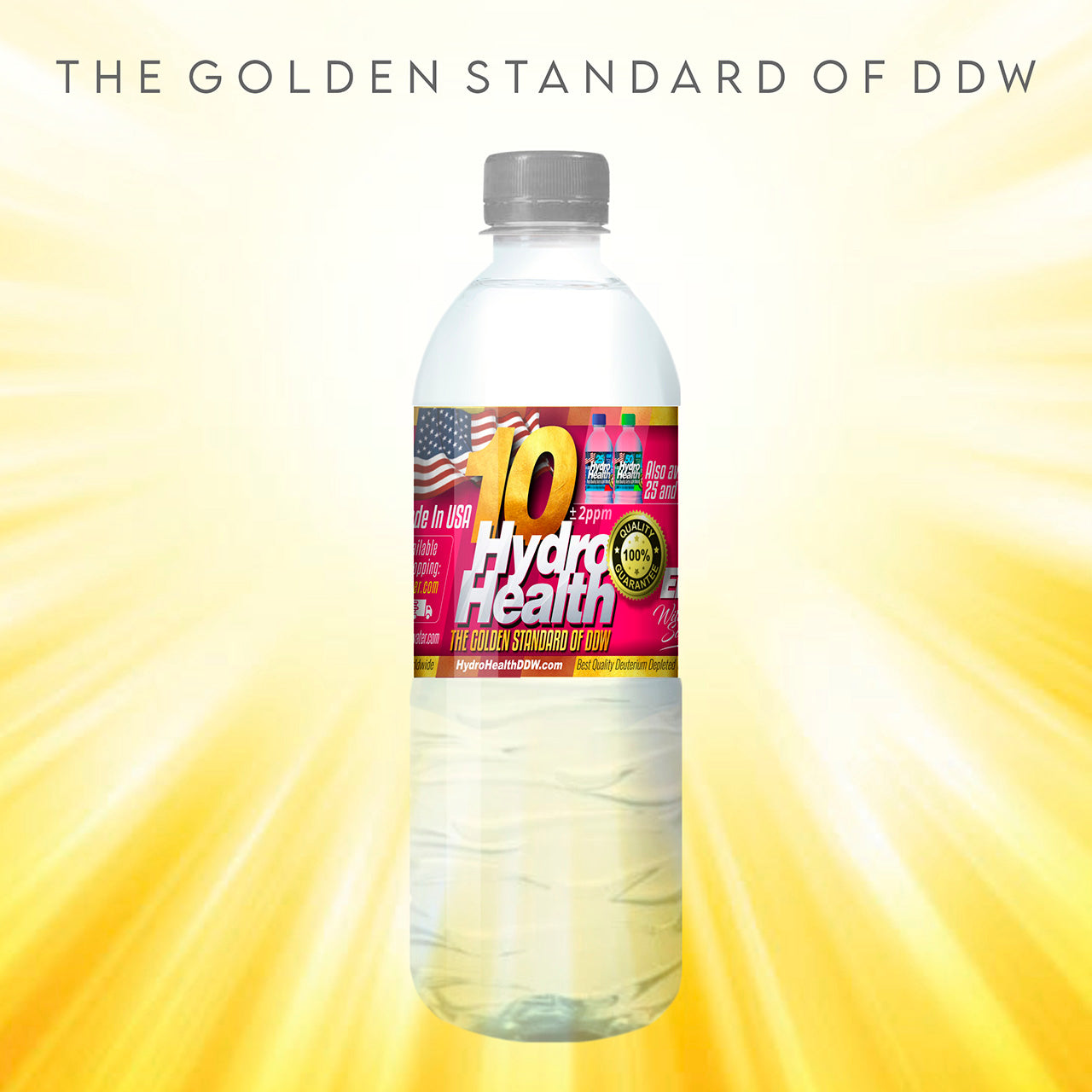 10 ppm Hydro-Health-Promo Price ONLY $255 for one case of 24 bottles (one bottle: $10.60 delivered) x 500 ML each =12 LITERS - including S&H- it is cheaper compared to 10 ppm DDW, $14-$16 per 500 ML that other vendors sell from Russia