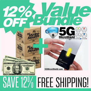 50 ppm DDW bundle (3 x 50 ppm cases ) and one 3G,4G,5G  protection card $420, you save $57-free delivery