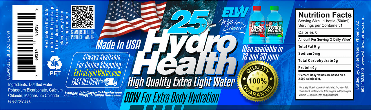 25 HydroHealth (24 bottles x 500ml Box) $190 incl.S&H-no PO box- Choose a subscription plan and save up to 10%