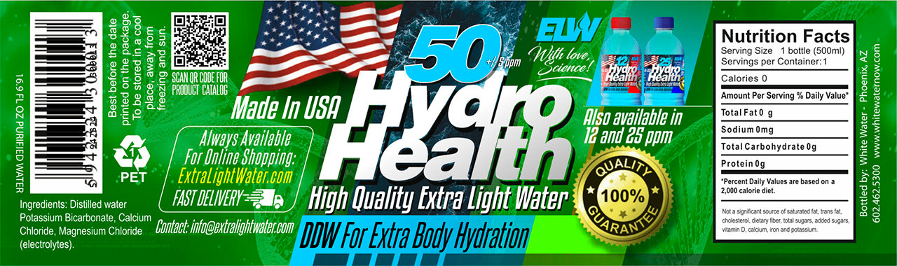 50 ppm Hydro Health (24 bottles x 500ml Box) $145 incl.S&H-no PO box