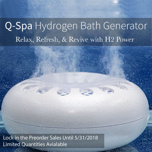 ELW-QSPA-BUNDLE-25 ( 2 boxes of 25 ppm water and 1 x Q-Spa Hydrogen Bath Generator)