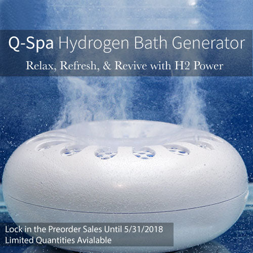 ELW-QSPA-BUNDLE-50 ( 2 boxes of 50 ppm water and 1 x Q-Spa Hydrogen Bath Generator)-save $85.The price includes S&H