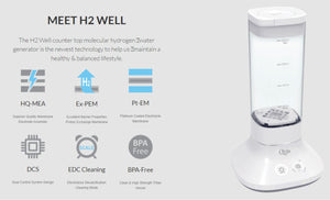 H2 Well Hydrogen Water Generator-Countertop
