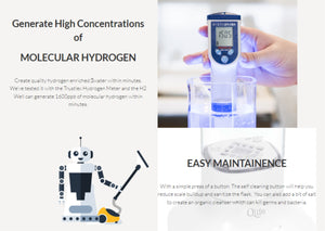 H2 Well Hydrogen Water Generator-Countertop