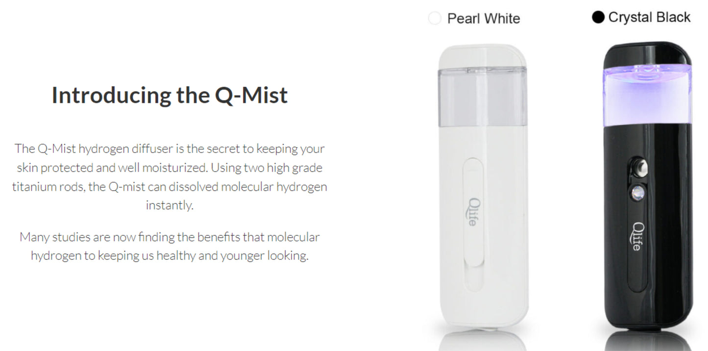 Q-Mist Hydrogen Water Diffuser Pearl White